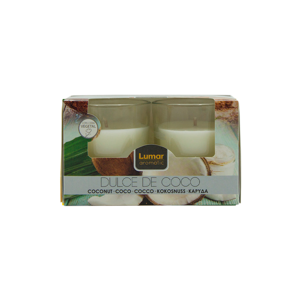 Caja 2 vasos lumar aromatic perfume frutas del bosque