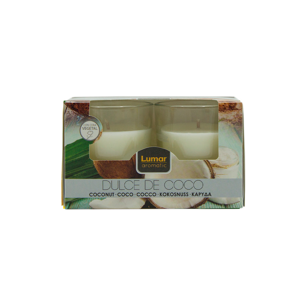Caja 2 vasos lumar aromatic perfume lavanda