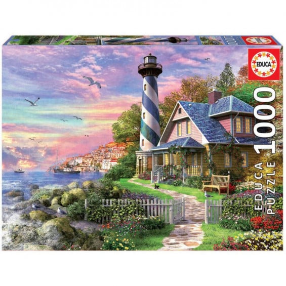 Puzzle Faro en Rock Bay 1000pzs