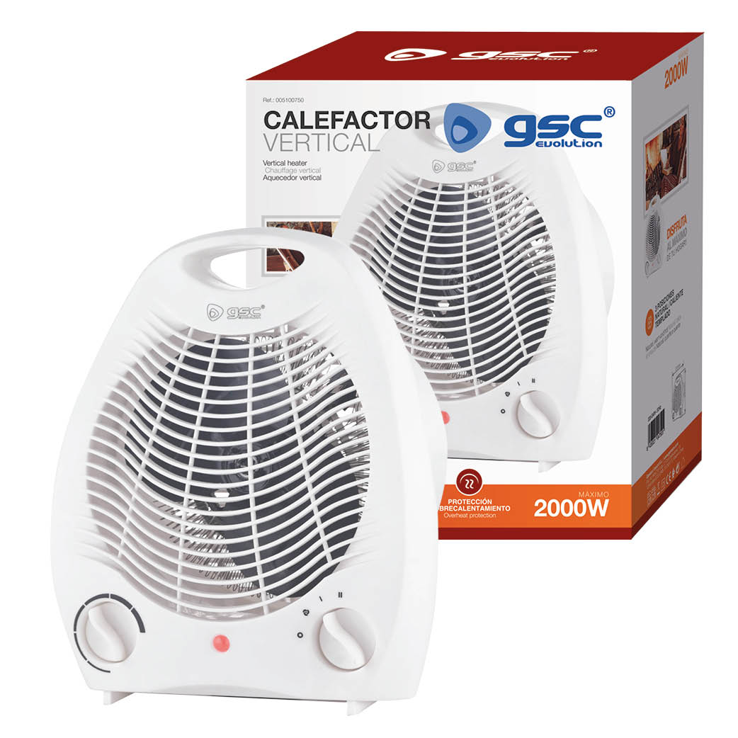 Calefactor vertical Max. 2000W