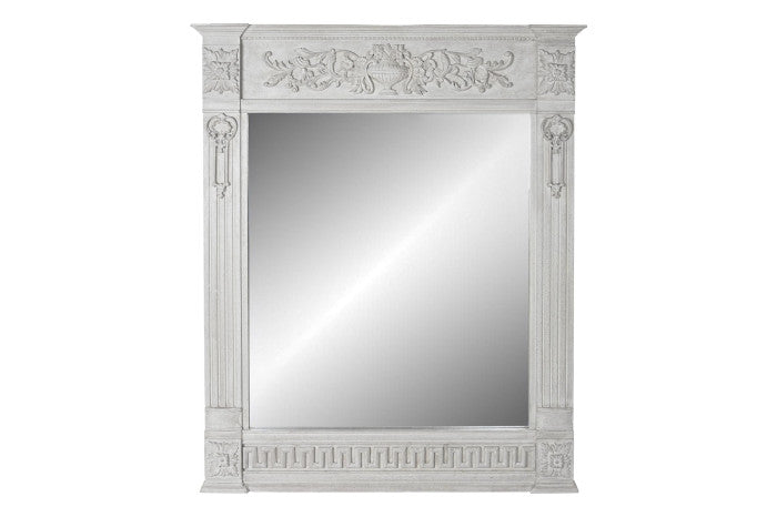 Espejo de mango y MDF 133x8,5x167 cm gris