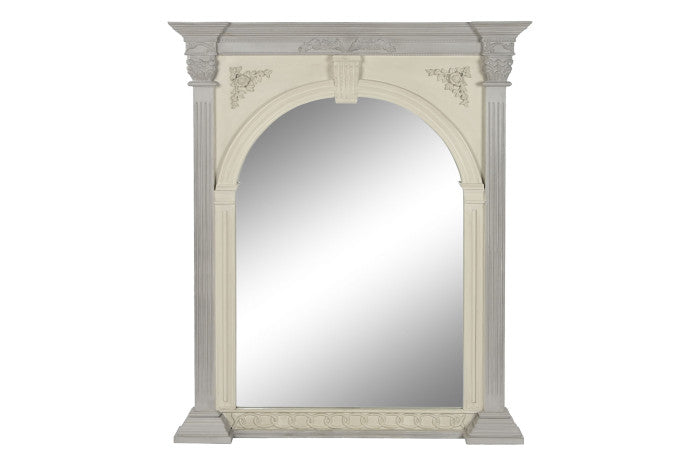 Espejo de mango blanco 115x10x142 cm – Colección Sam Versalles