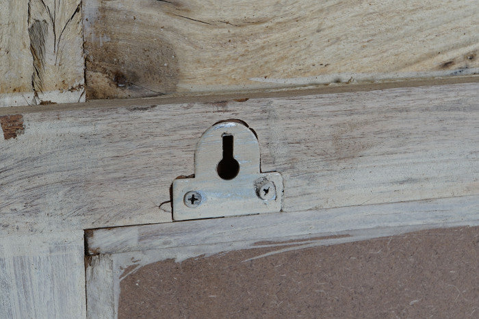 Espejo de Teca con Tallado Antiguo – 157 x 12 x 109 cm