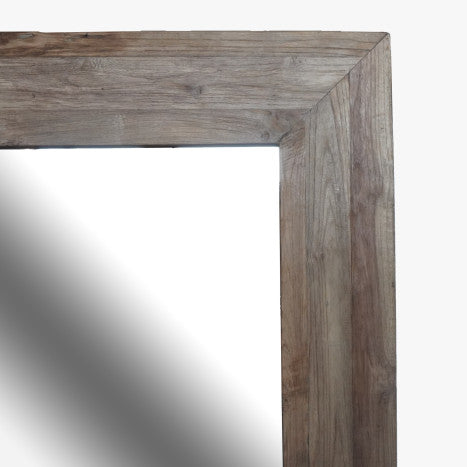 Espejo vestidor de teca reciclada 120x3x220 cm XXL