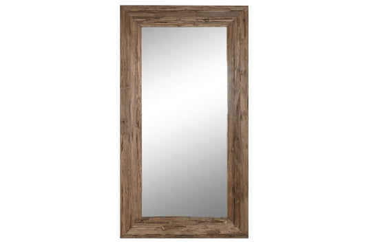 Espejo vestidor de teca reciclada 120x3x220 cm XXL