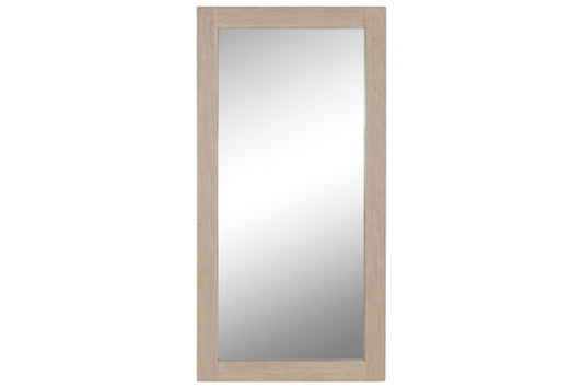 Espejo de olmo macizo 90x5x180 cm natural