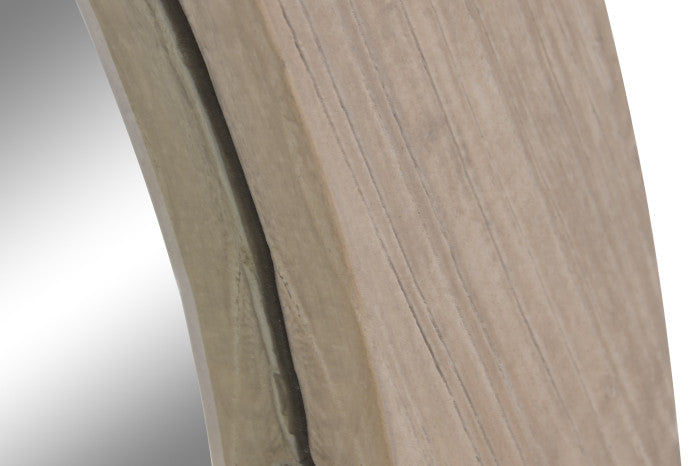 Espejo de olmo macizo 90x5x180 cm natural
