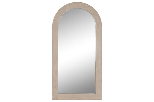 Espejo de olmo macizo 90x5x180 cm natural