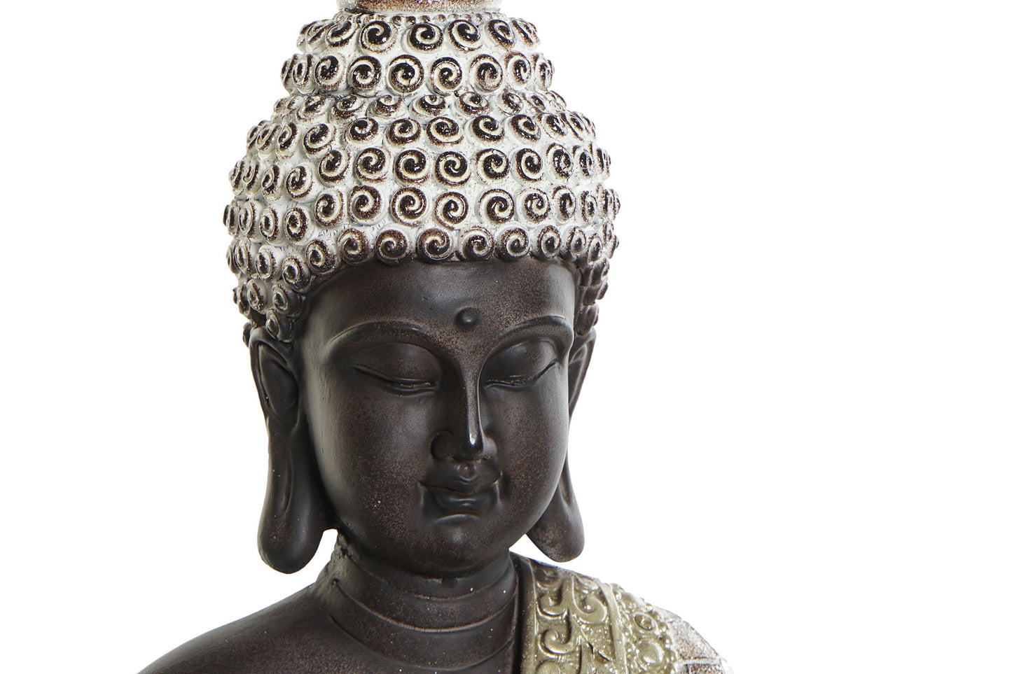 Figura resina 26*12*35cm buda marron