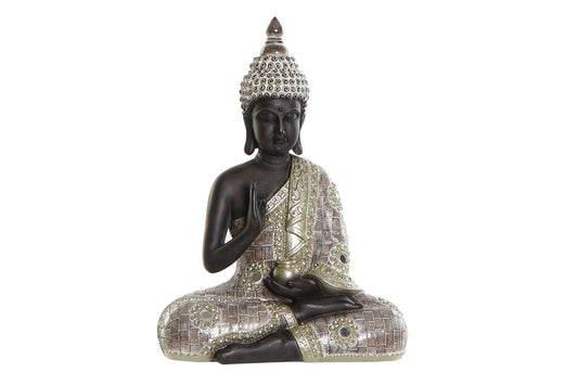 Figura resina 26*12*35cm buda marron