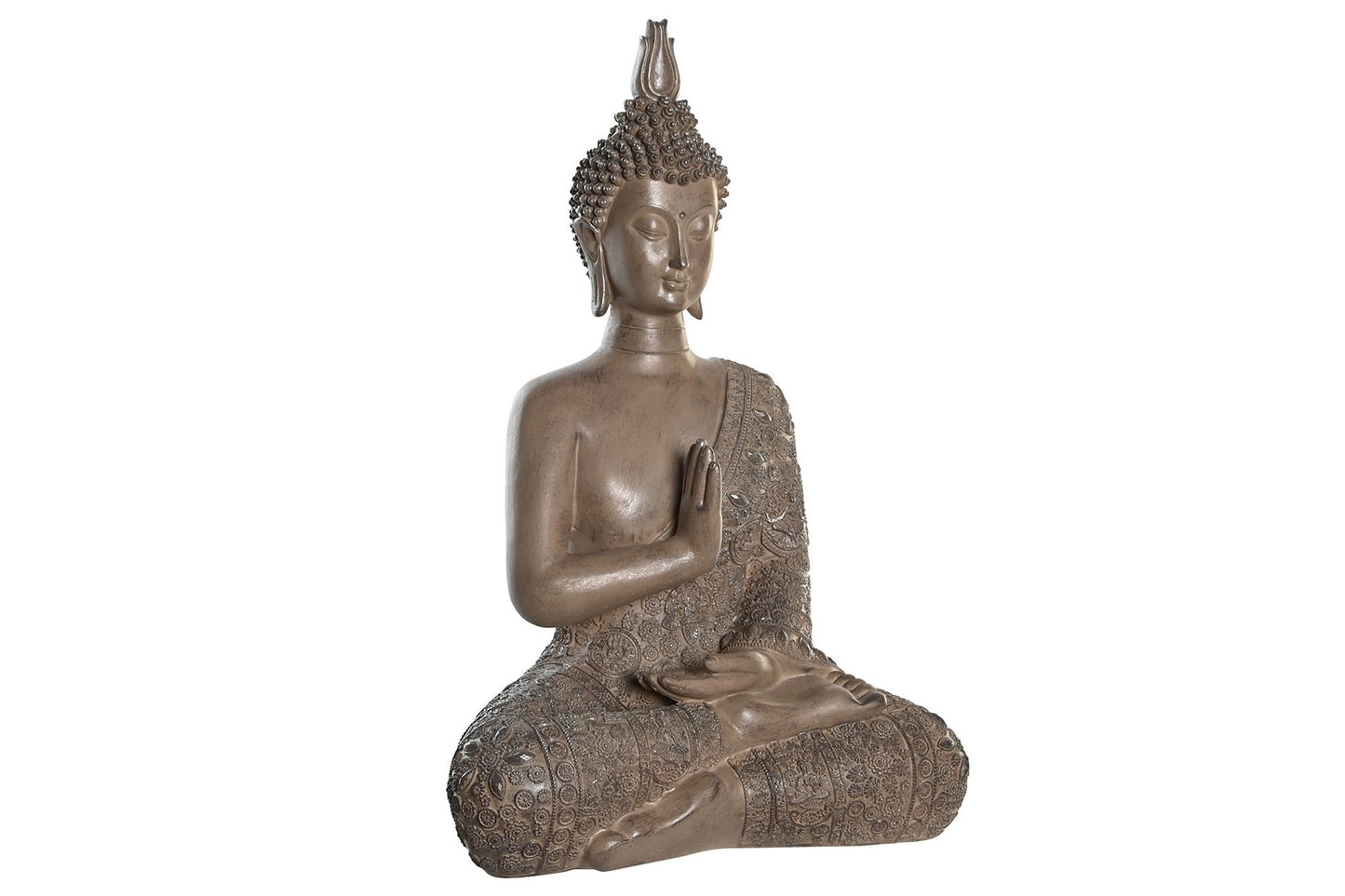 Figura resina 33*19*48cm buda gris