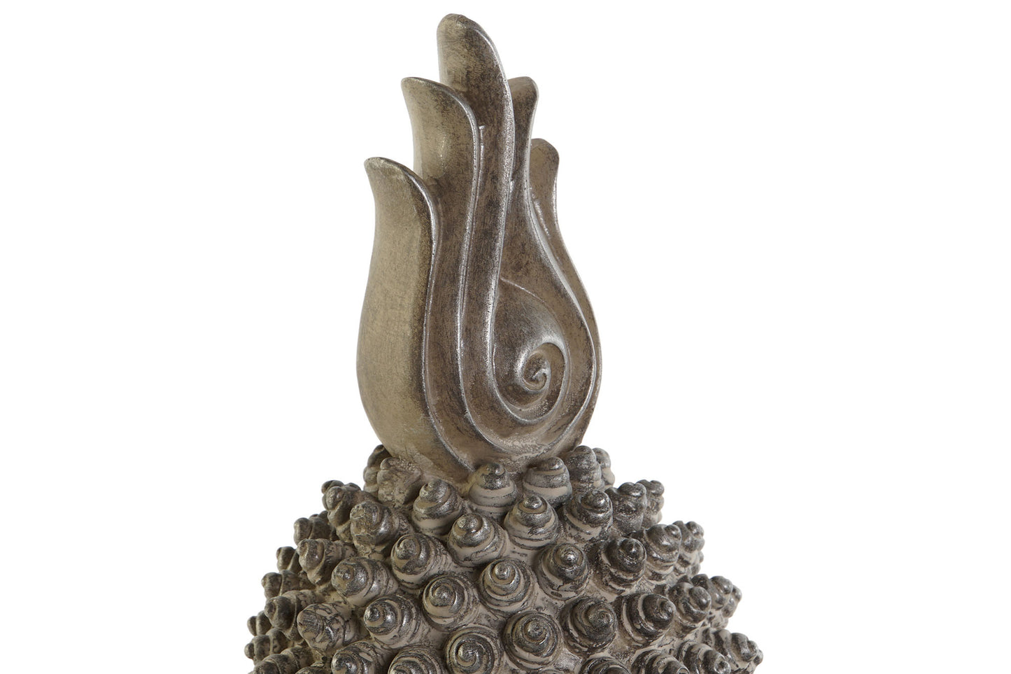 Figura resina 30*29*58cm buda cabeza gris