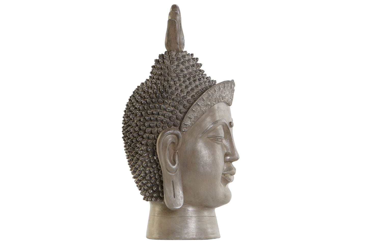 Figura resina 30*29*58cm buda cabeza gris