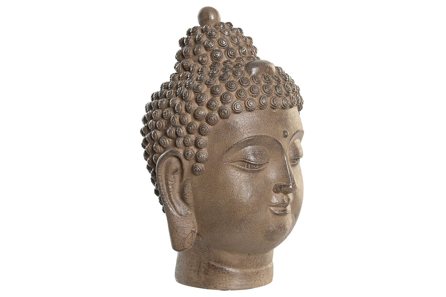 Figura resina 15*16*25.5cm buda cabeza marron