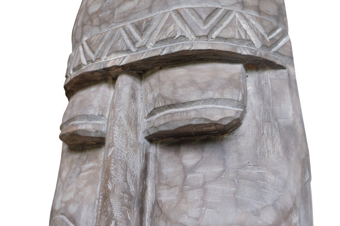 Figura Máscara Tribal Suar y Hierro 200 cm