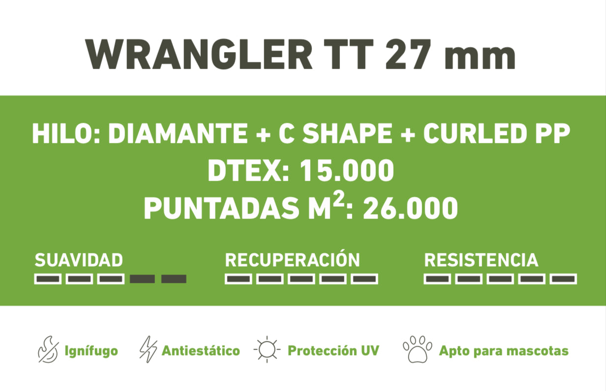 Cesped artificial mod. Wrangler TT 27mm