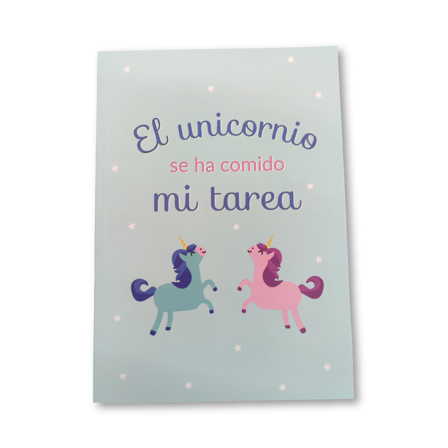 Cuaderno con frase