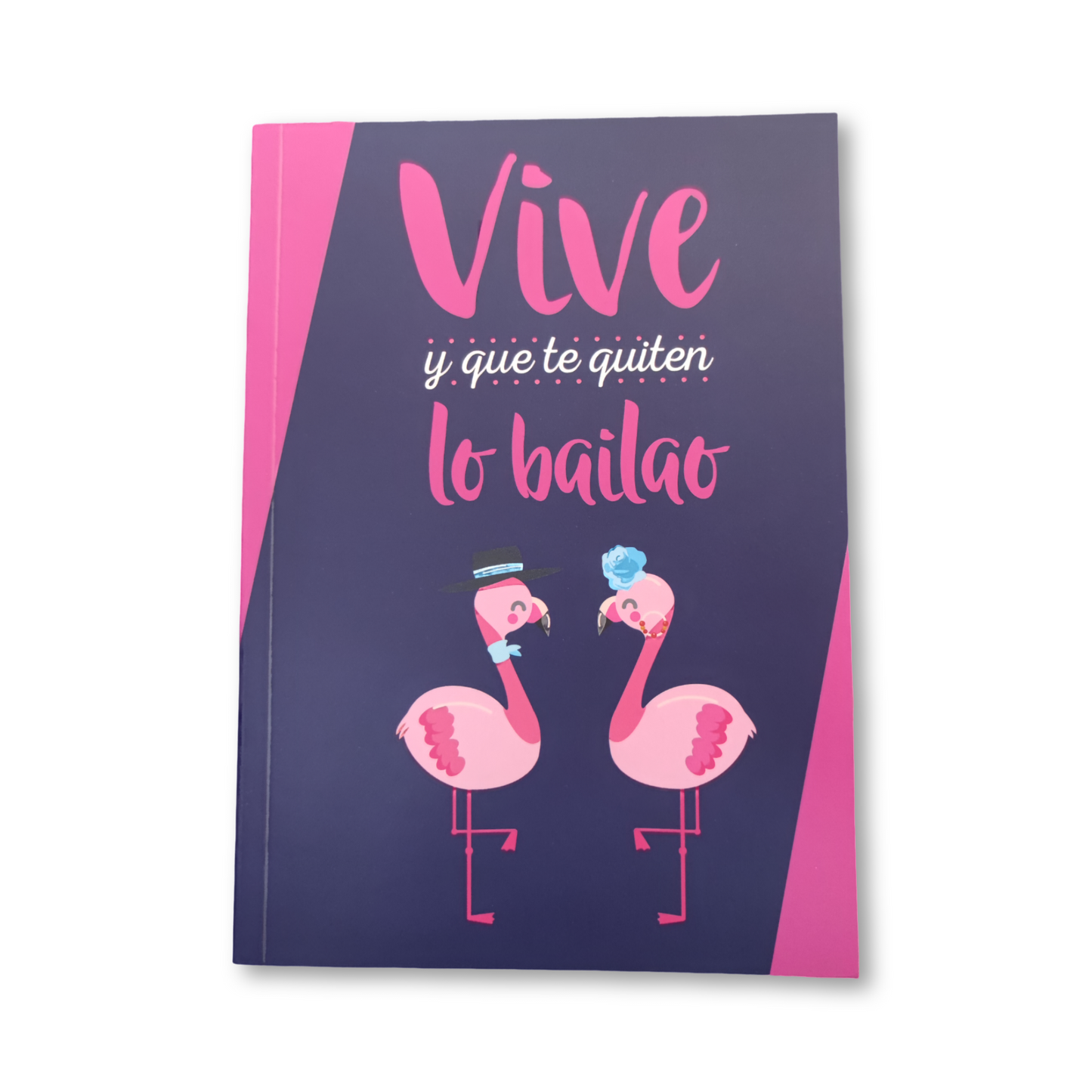 Cuaderno con frase