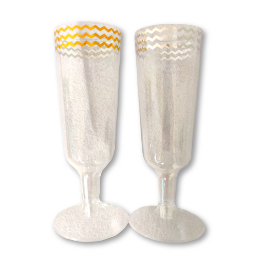 Set 6 capas cava de plastico 15cm