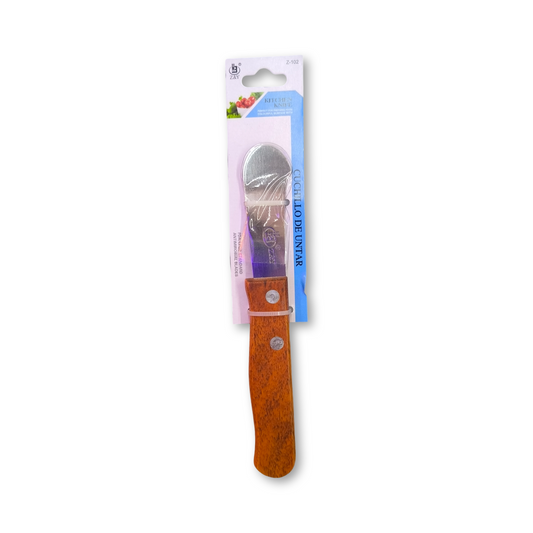 Cuchillo mantequilla mango madera 15cm