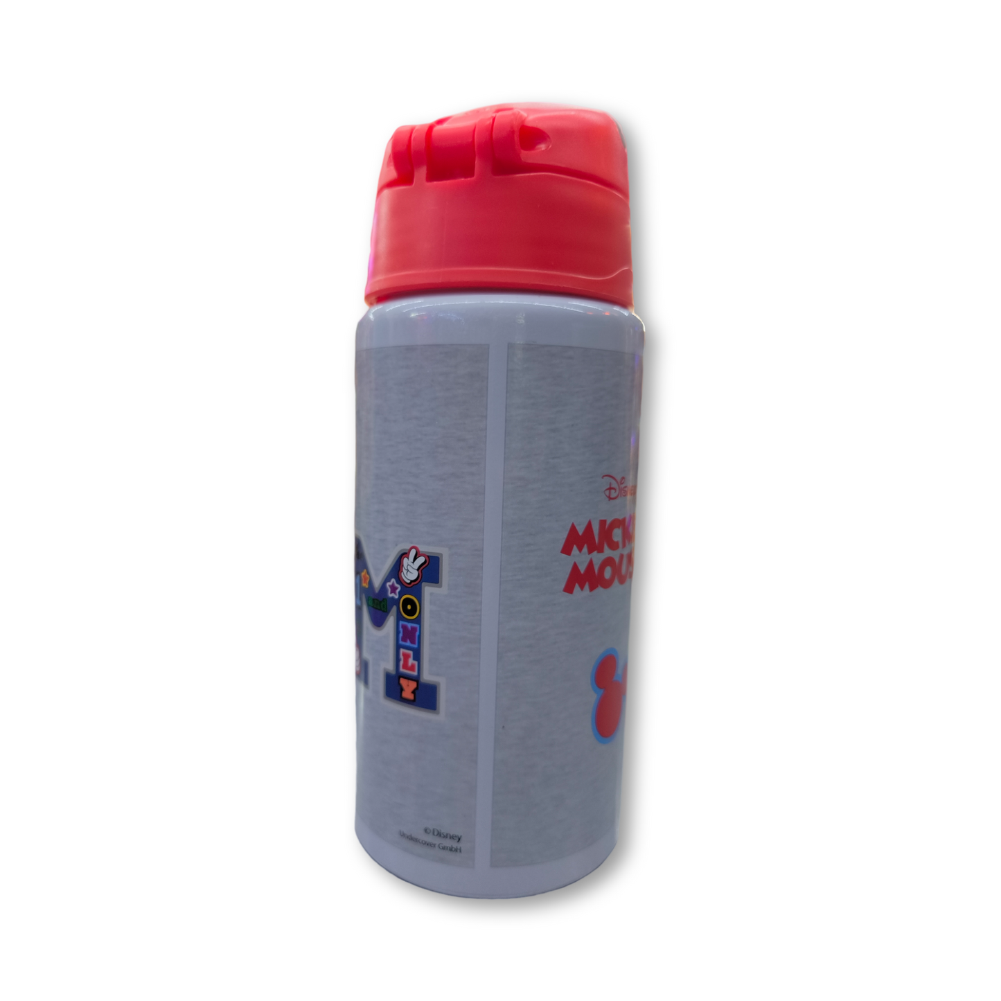 Botella aluminio flip 500ml Micky