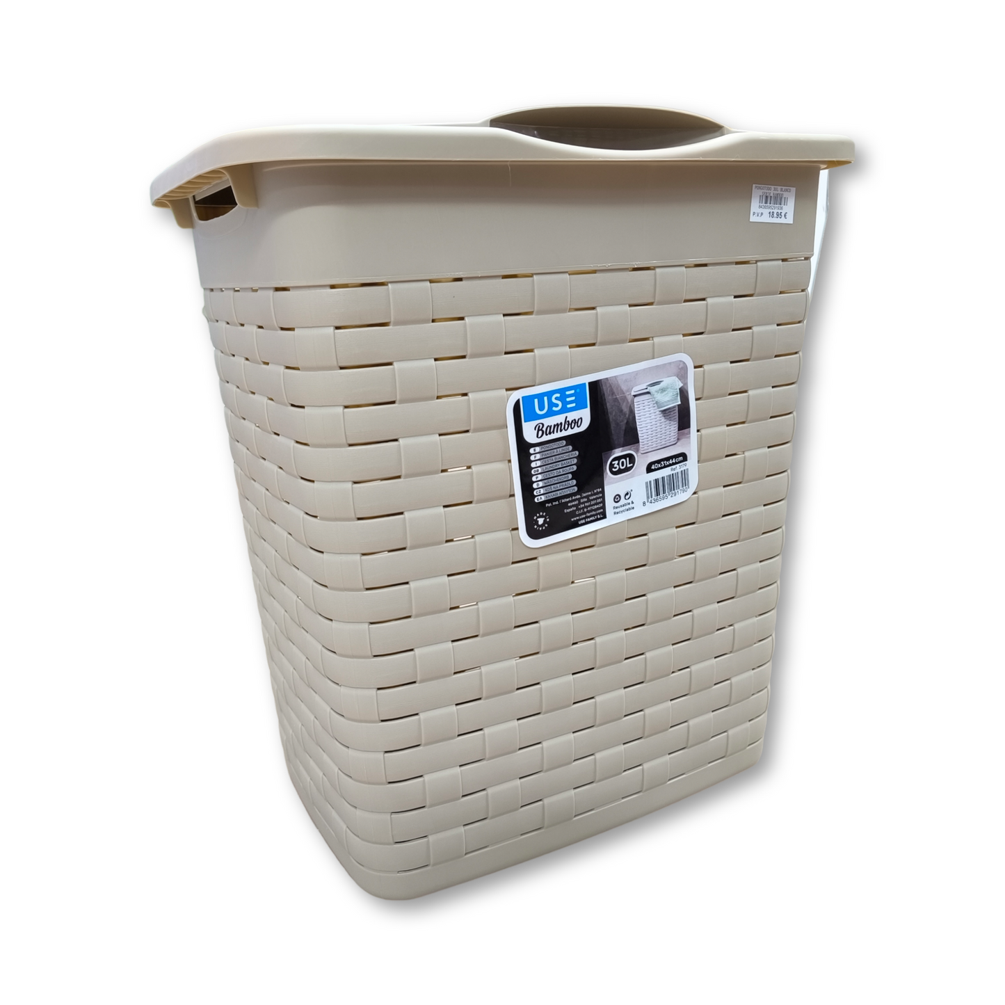 Pongotodo Bamboo 30L blanco