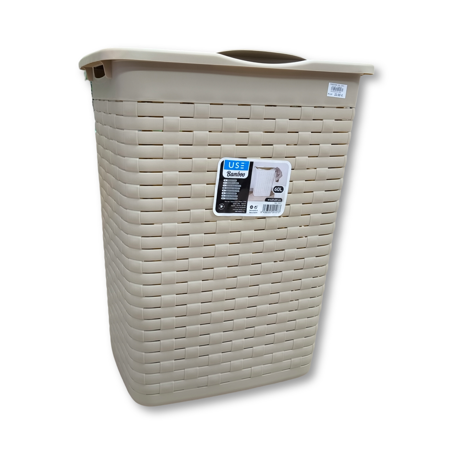 Pongotodo Bamboo 60L blanco