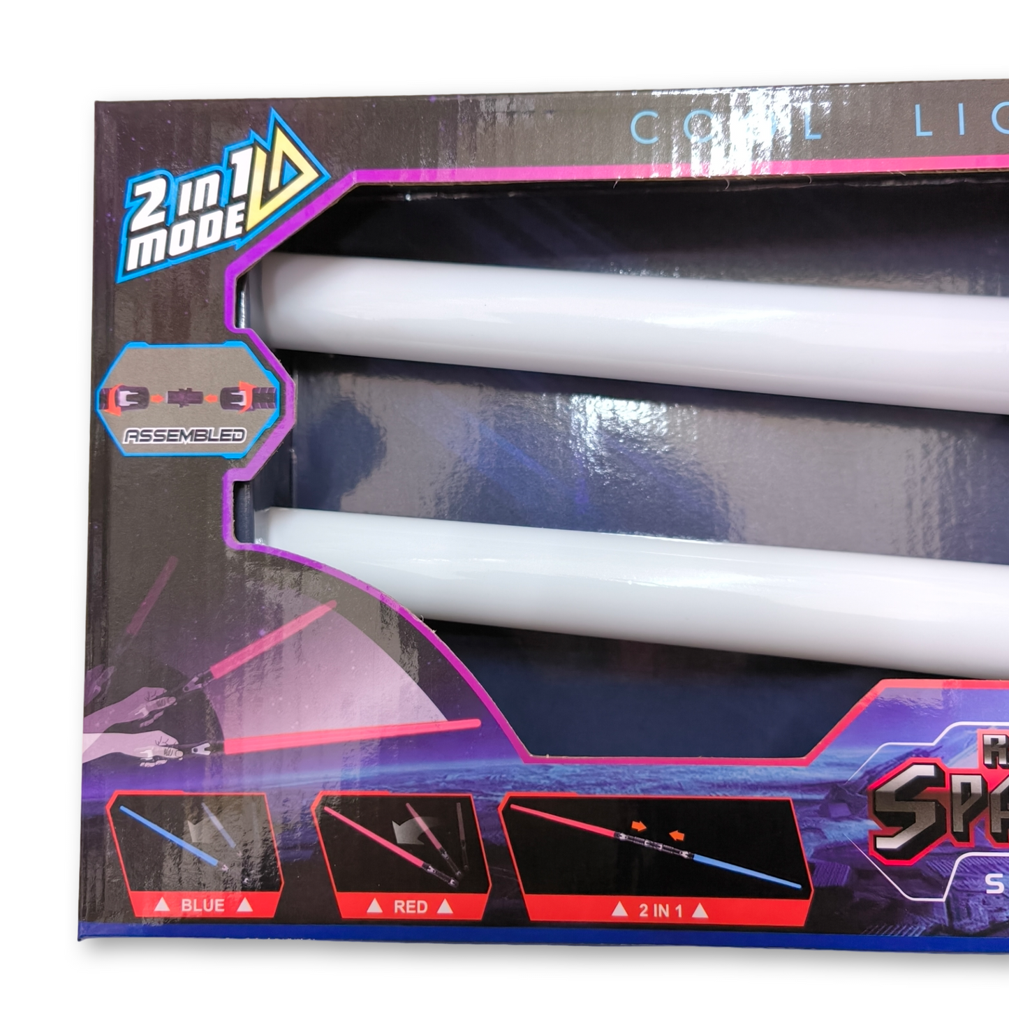 Set de 2 espadas de luz 44cm