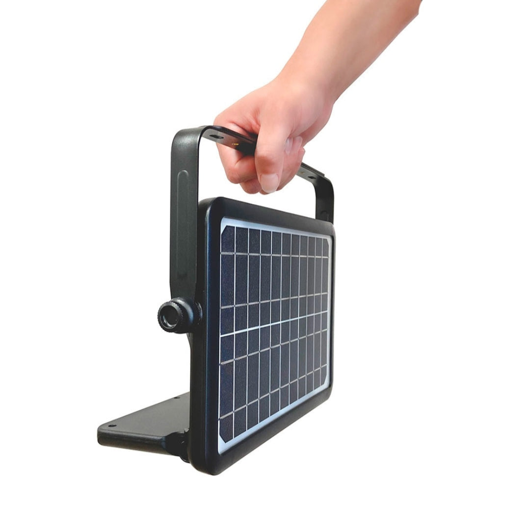 Aplique solar led multifuncional 10w luz fria