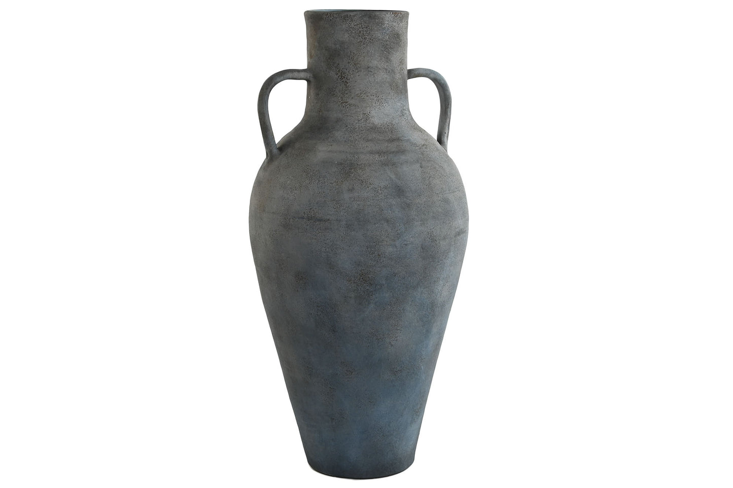 Jarron terracota 33*33*69cm envejecido gris