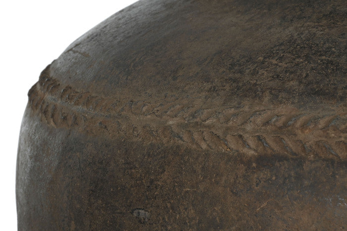 Ánfora Terracota 80x80x130 cm Marrón – Pieza Única Antigua