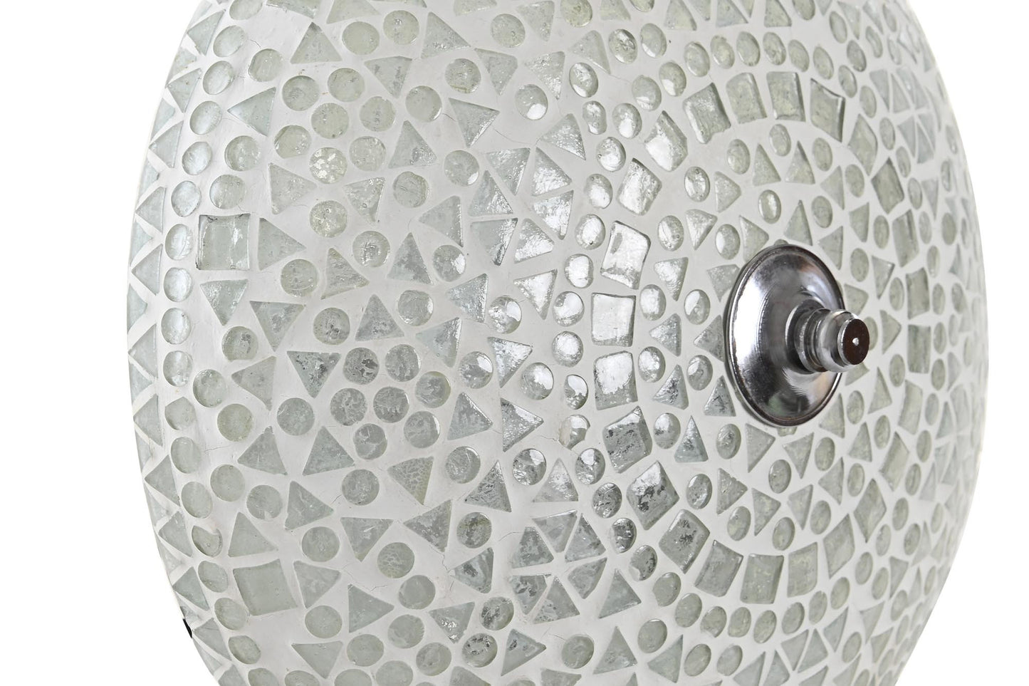 Lampara aplique cristal 16*13*26 mosaico blanco