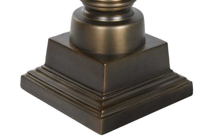 Lámpara de Sobremesa Acero Patinado Bronce 60x60x103 cm