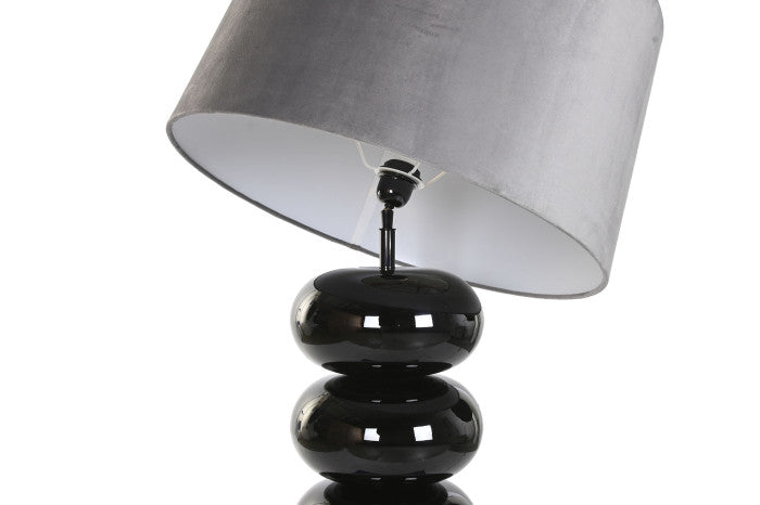 Lámpara de Sobremesa Acero Patinado Negro 55x55x121 cm