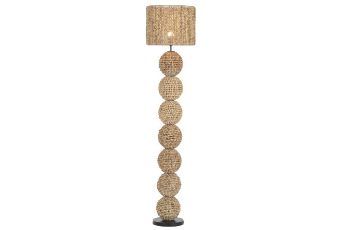 Lámpara de Pie Madera y Metal 38x38x160 cm – Colección INDIA LAMPS