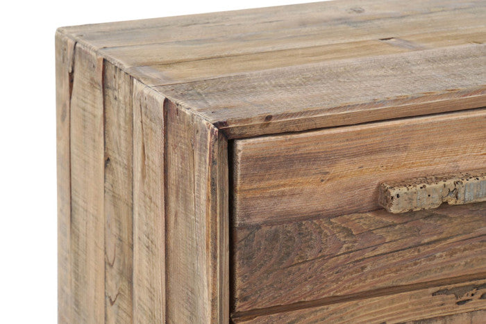 Mueble TV de Madera Reciclada y Pino 130 × 40 × 48 cm