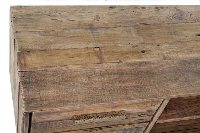 Mueble TV de Madera Reciclada y Pino 130 × 40 × 48 cm