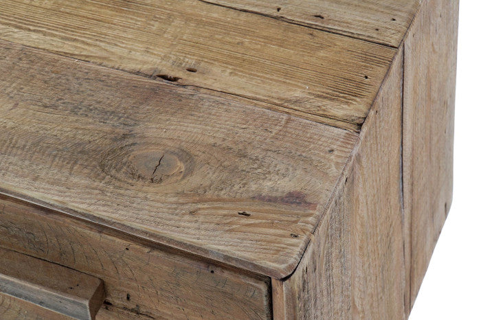 Mueble TV de Madera Reciclada y Pino 130 × 40 × 48 cm