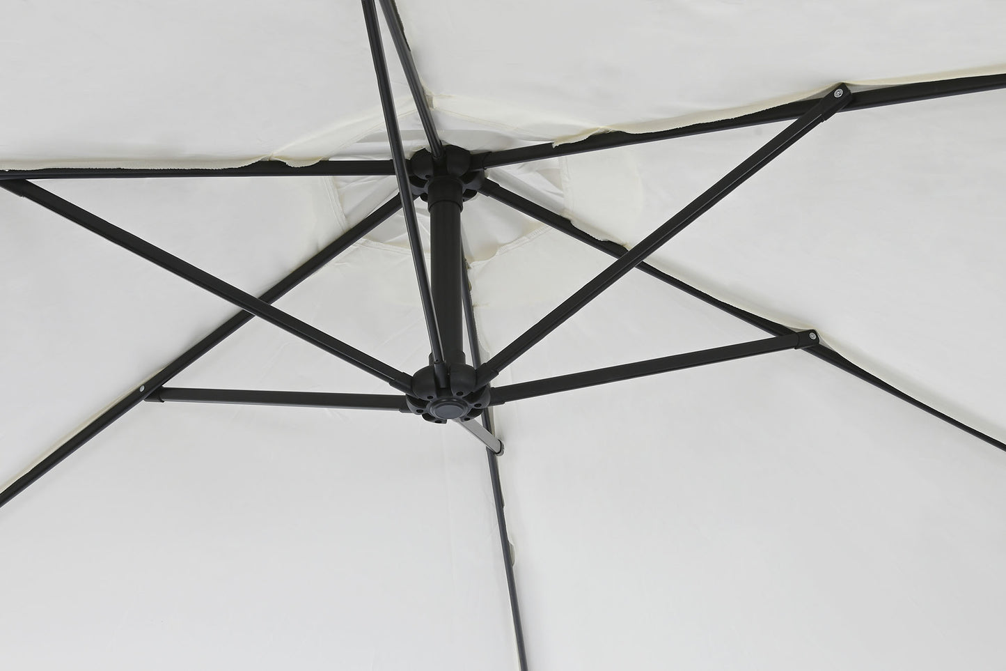 Parasol poliester 300*300*250cm blanco