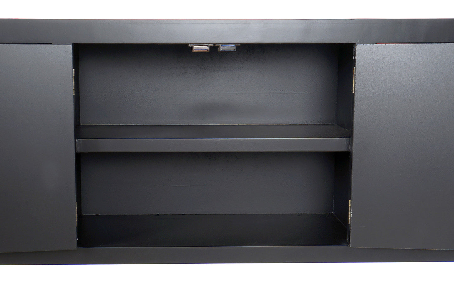 Mueble TV abeto mdf 130*24*51cm oriental negro/rojo