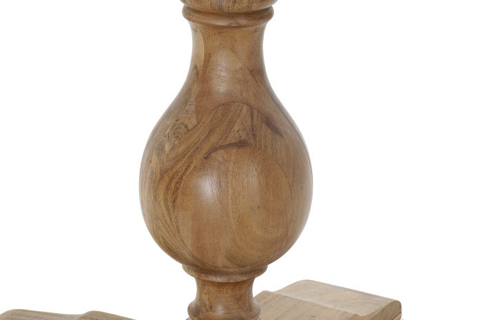 Mesa redonda comedor acacia 105x105x76 natural