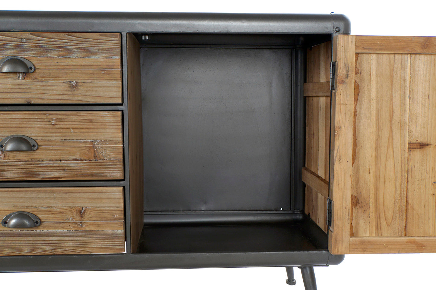 Buffet abeto metal 144*45*75cm natural