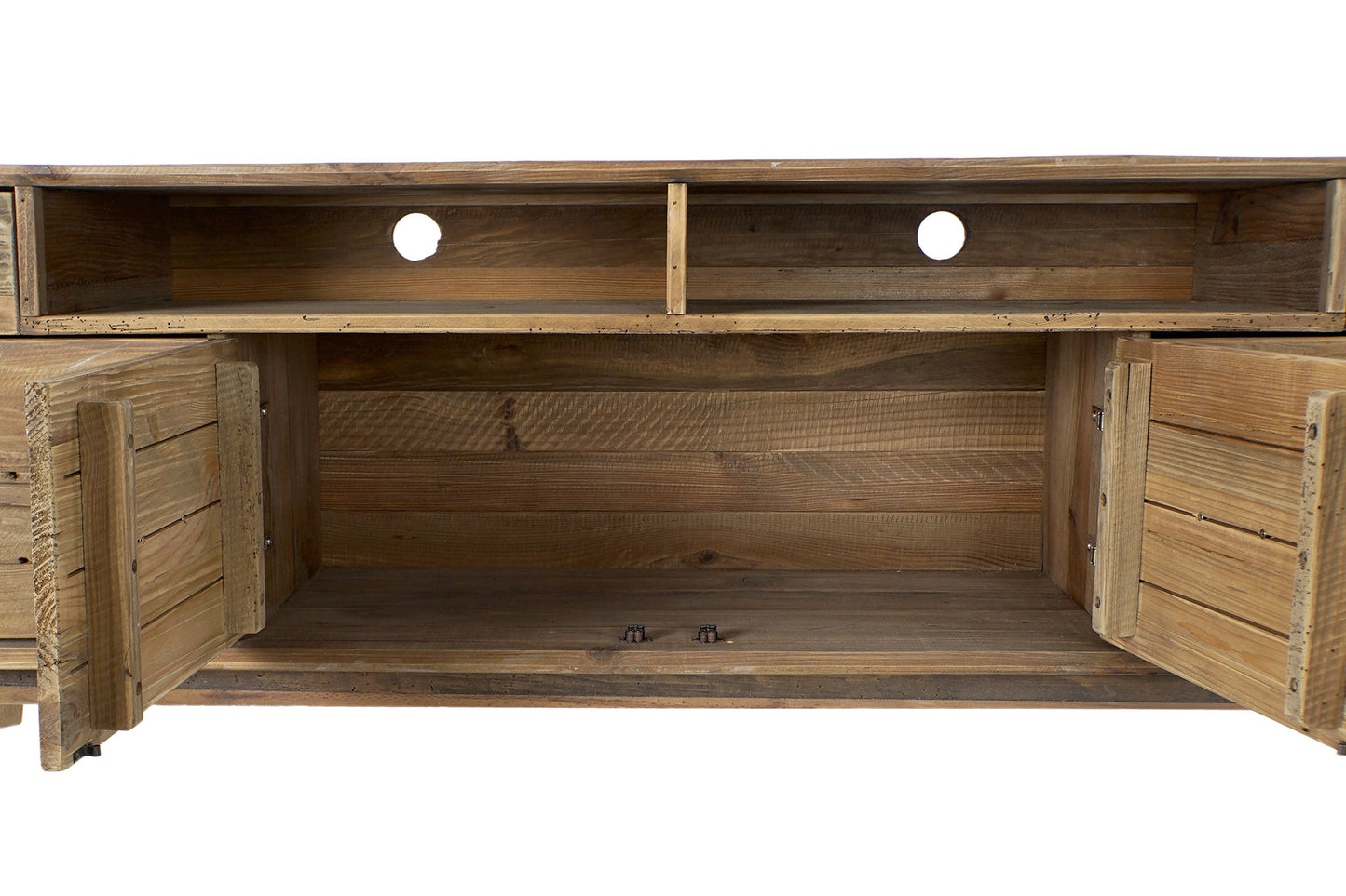 Mesa TV pino 180*48*65cm envejecido natural