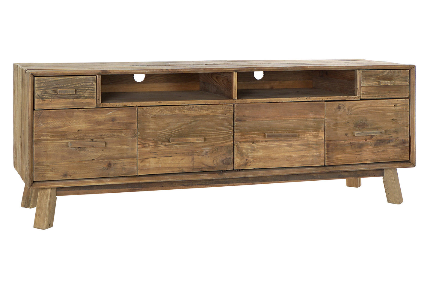 Mesa TV pino 180*48*65cm envejecido natural