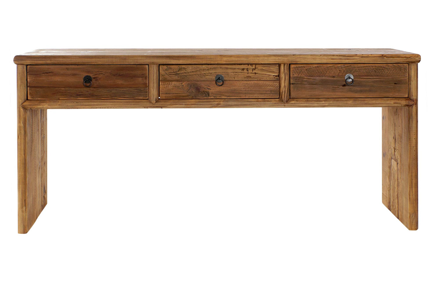 Consola madera reciclada pino 162*40*76cm envejecido