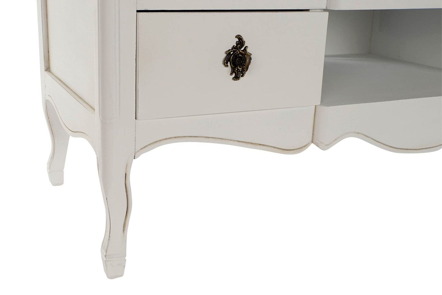 Mueble TV paulownia 120*48*60cm blanco