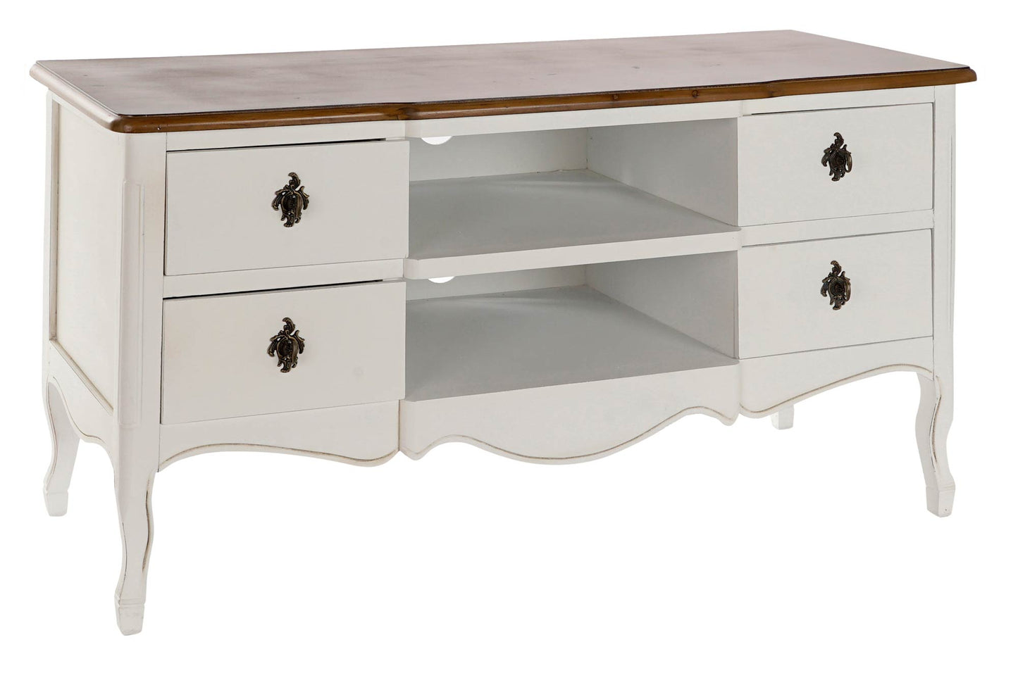 Mueble TV paulownia 120*48*60cm blanco