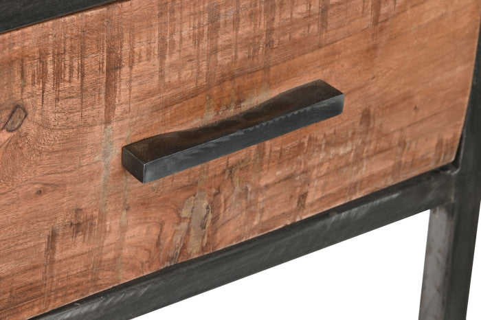 Escritorio SEA SIDE Acacia y Metal 150x60x77 cm – Natural y Moderno