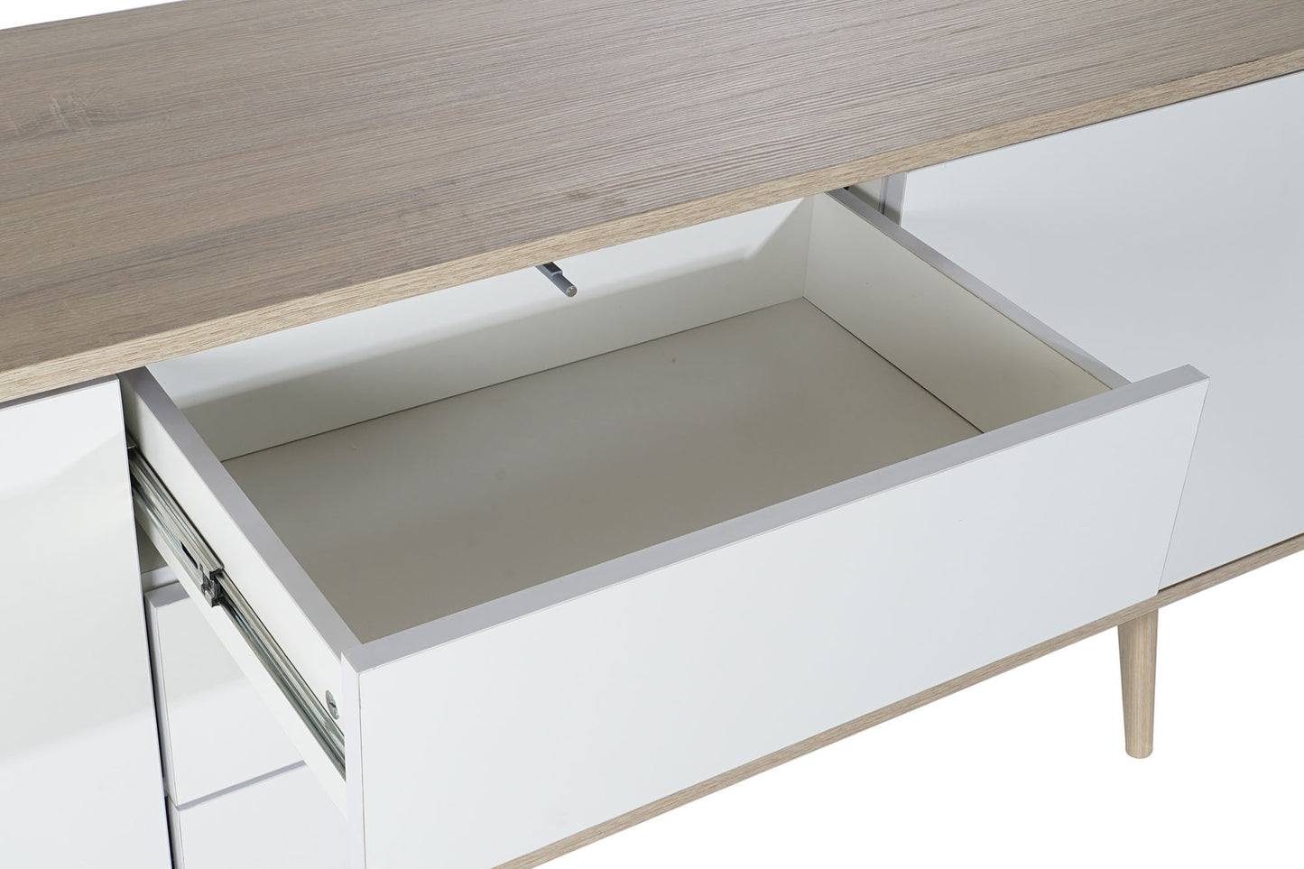 Buffet mdf metal 170*45*76cm blanco