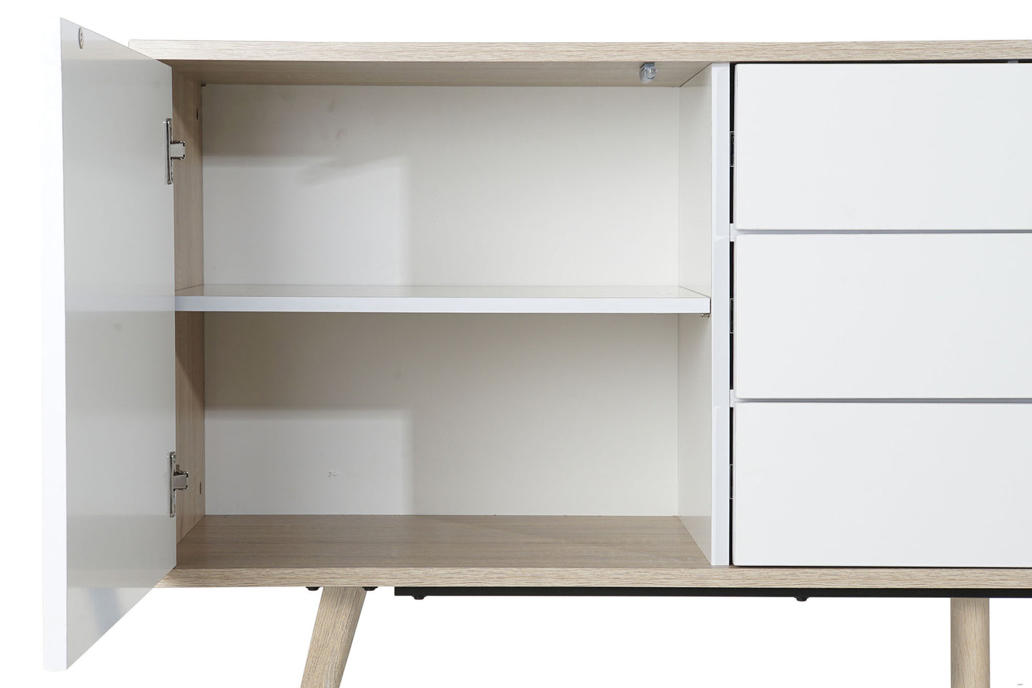 Buffet mdf metal 170*45*76cm blanco